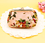 Cute Floral Buckle Coin Purses Vintage Pouch Kiss-Lock Change Purse Wallets