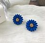 Flower Personality Small Fresh Petals Earrings Female Temperament Simple Metal Flower Stud Earrings