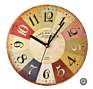 European Modern Home Decoration Wooden Wall Clock Modern for Living Room
