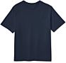 Made Logo Print O-Neck Deep Blue Short Sleeve Knitted T Shirts Unisex 100% Cotton