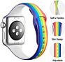 Apple Watch Band by Silicone Fadeless Printing Floral Leopard Watch Band
