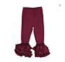 Solid Color Candy Colors Leggings Soft Cotton Girls Baby Icing Ruffle Pants Baby Clothes Pants