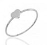 18K Gold Heart Filled Ring Stacking Tiny Ring Delicate Ring Minimalist Jewelry
