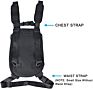 Adjustable and Legs Out Pet Backpack Carrier Denim Front Pack Kangaroo Pouch Dog Carrier