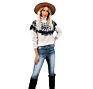 European and American Retro Tassel High Neck Sweater Women's Pullover Chunky Sweaters