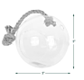 Handblown round Clear Hanging Globe Glass Ball Sphere Terrarium with Rope