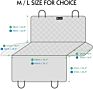 Premium Pet Car Seat Cover Protector Mat, 2 Layers Oxford Waterproof Fabric Car Seat Cover for Pets, Black