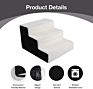 Dog Cat Toys Sprots Stairs 3 Step Removable Zipper Cover High Density Foam Portable Lightweight Ramp Pet Step Stairs for Dogs