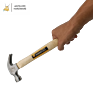 0.25Kg Steel for Multiple Models Wood Handle Wooden Claw Hammer