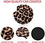 Car Coasters Car Cup Holder Coasters 2.75 Inch Leopard Rubber Coasters