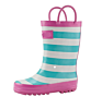 Children's Rubber Rain Boots Classic Yellow, Green & Blue, Bright Blue and Red, Red and Blue,
