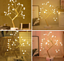 Diy Led Desk Tree Lamp Table Decor 36 Pearl Led Lights for Home Wedding Party Decoration Touch Switch Battery Powered or Usb