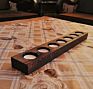 Junji Home Decor Wooden Gift Candle Holder Rustic Wooden Tealight Bar for For Tables Bathroom and Bedroom