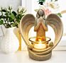 Resin Memorial Tabletop Angel Wings Candle Holders for Home Decor