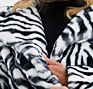 Trending Faux Fur Animal Striped Print Women Ladies Jacket Coats