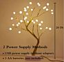 Diy Led Desk Tree Lamp Table Decor 36 Pearl Led Lights for Home Wedding Party Decoration Touch Switch Battery Powered or Usb