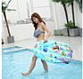 Vibrant Pink / Blue Cartoon Pattern Inflatable Boogie Boards for Kids Swimming Pool Floating Toys 94*59 Cm