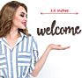 Welcome Cutout Wood Sign Home Decor Wall Art Decor Rustic Farmhouse Front Door Sign 12 Inch Long