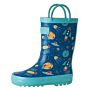 Children's Rubber Rain Boots Classic Yellow, Green & Blue, Bright Blue and Red, Red and Blue,