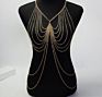Design Gold Lacework Shape Back Body Chain Necklace
