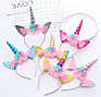 Kid hair accessories kid party headband unicorns head bands