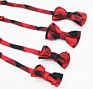 Red Checked Pattern Cotton Infant Bowtie Boys Bow Ties for Children Baby Bow Tie Kids