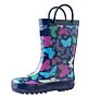 Children's Rubber Rain Boots Classic Yellow, Green & Blue, Bright Blue and Red, Red and Blue,