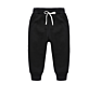 Agradecido Toddler Pull on Jogger Knit Drawstring Elastic Waistband Pants Kids 100% Cotton Joggers