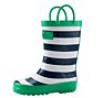 Children's Rubber Rain Boots Classic Yellow, Green & Blue, Bright Blue and Red, Red and Blue,