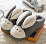 Cute Couples Warm Indoor Hair Slippers Home Plush Animal Rabbit Cartoon Slippers