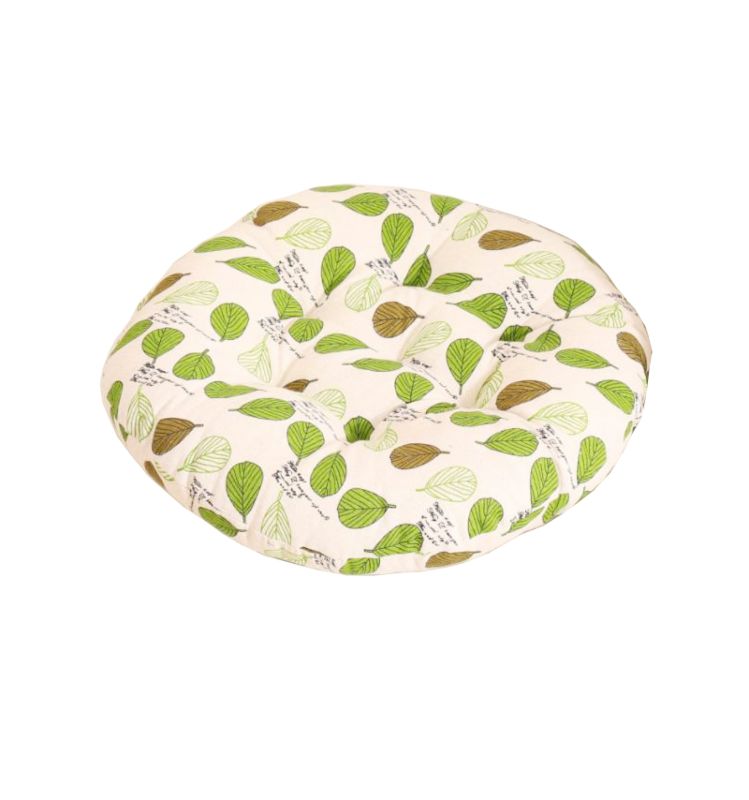 Home Decoration Design Printing round Linen Seat Cushion Office Sofa Cartoon Pillow