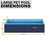 Squares Folding Pet Inflatable Pool Cover Swimming Pool Inflatable Pet Swimming Ring
