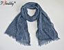 Ph Most Popular Latest Style Plain Crinkle Viscose Small Tassel Shawl Scarf