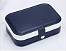 Jewelry Packaging Box Watch Storage Leather Claimond Veins 3 Slots Holder Multi-Functional Widget Storage Box Ring Earring Box