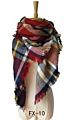 Women's Fall Scarf Classic Tassel Plaid Scarf Warm Soft Chunky Large Blanket Wrap Shawl Scarves