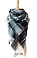 Women's Fall Scarf Classic Tassel Plaid Scarf Warm Soft Chunky Large Blanket Wrap Shawl Scarves