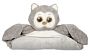 Gray Owl Plush Stuffed Animal Tummy Time Play Mat