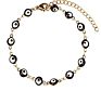 Stylish Multi Color Gold Plated Enamel Evil Eyes Bracelet Necklace Oil Dripping Beads Eyes Anklet Bracelet