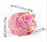 Qifu Small Jewelry Box Enamel Painting Variety of Styles Metal Jewelry Box