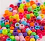 1000 Pcs Craft Diy Beads Set Plastic Rainbow Beads in Mix Colors Pony Beads for Bracelets Jewelry Making Diy Gift for Children