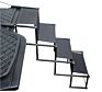 Foldable Metal Frame Pet Ramp Foldable Pet Stairs Dog Steps Small Large Dogs Fits Most Trucks Suv Cars