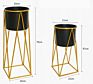 Metal Plant Stand Sets Flower Pot with Original Green Customized Style Vase Floor Color Decorative Plant Modern