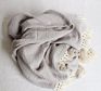 Tassel Fringe Trim Baby Gauze Quilt Muslin Cotton Newborn Toddler Infant Baby Boy/Girl Blanket with Tassel Ruffle Swaddles