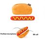 Pet Toys Set Stuffed Fries Hamburger Fried Chicken Dog Squeaky Interactive Chew Dog Toys for Pet Toys