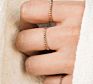 Stainless Steel Hypoallergenic Wedding Band Promise Midi Ring Tiny Ball Gold Bead Ring Stacking Beaded Ring