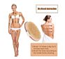 Bamboo Dry Skin Body Brush Boar Bristles Bath Brush