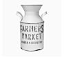 Galvanized Flower Pot Rustic Vintage Jug Galvanized Milk Can Shabby Chic Flower Bucket Farmhouse Decorative Pitcher