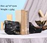 Nordic Resin Black Whale Emulation Wood Crafts Ornaments Bookends Office Study Room Cabinet Decoration Creative Animal Bookends