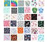 Washable Diapers Reusable Grey Mesh Eye Bird Fabric Washable Nappies Baby Diapers