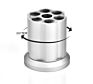 Quickly Revolver Pen Holder, Metal Pencil Holder, Gun Cylinder Design Office Supplies Desk Brush Organizers,Silver,Gold